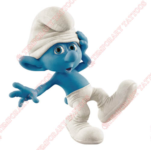 The Smurfs Customize Temporary Tattoos Stickers NO.3479